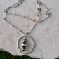 Sterling Silver Satellite Chain Necklace with Navajo Pearls Pendant