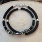 Black Onyx Navajo Pearl Double Wrap Bracelet, Sterling Silver Bracelet, Southwest Jewelry, Western Jewelry, Layered Bracelet