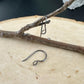 Sadie: 20 Gauge Side Hook Sterling Silver Ear Wires - Shiny or Oxidized Finish - Handmade Jewelry Making Supplies, 3/4-inch Drop