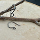 Genesis: 18 Gauge Side Hook Sterling Silver Ear Wires, Shiny or Oxidized Finish, Jewelry Supply, 3/4-inch Drop