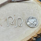 Sophie: 18 Gauge French Hook Sterling Silver Ear Wires, Shiny or Oxidized Finish - Jewelry Supply, 3/4-inch Drop
