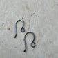Sophie: 18 Gauge French Hook Sterling Silver Ear Wires, Shiny or Oxidized Finish - Jewelry Supply, 3/4-inch Drop