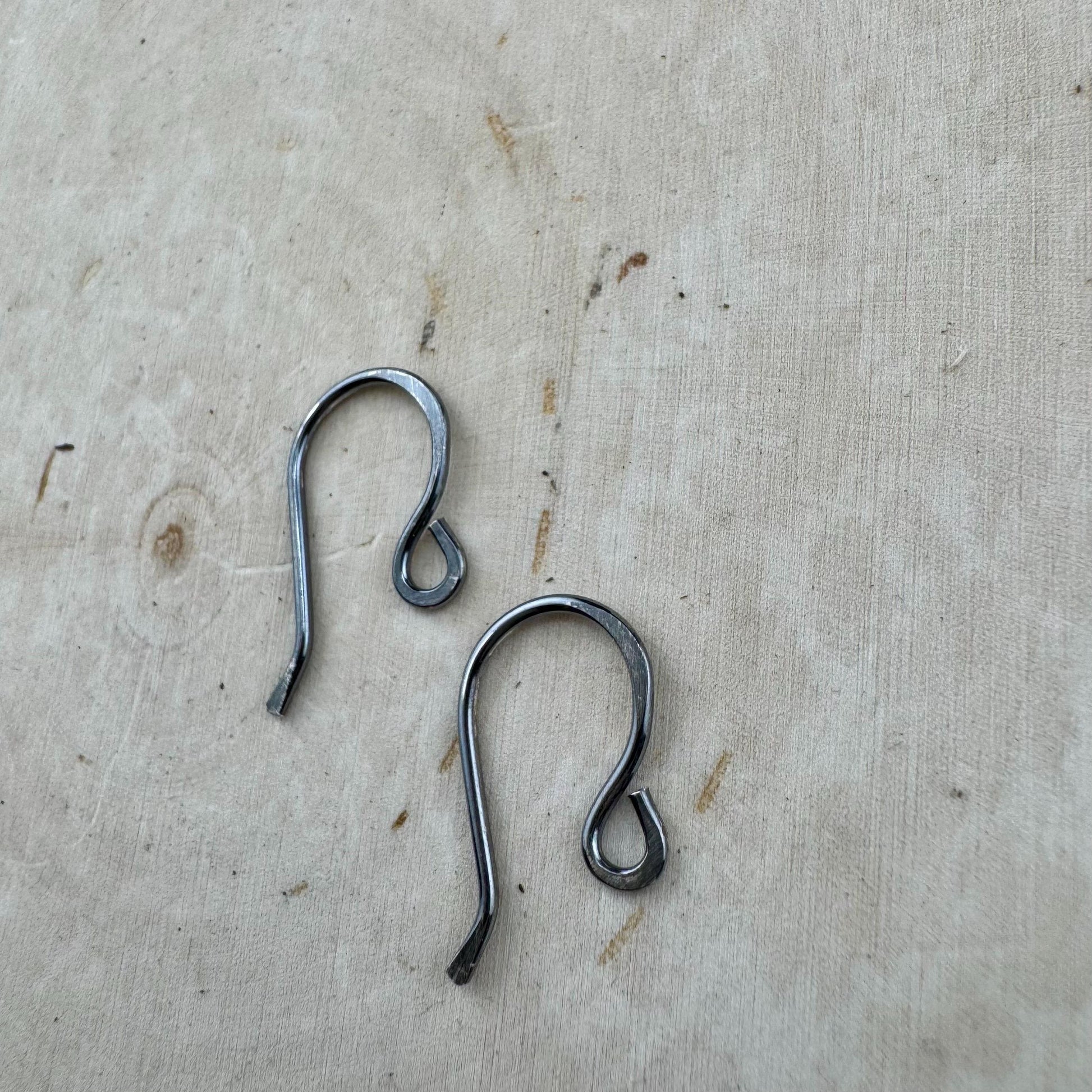 Sophie: 18 Gauge French Hook Sterling Silver Ear Wires, Shiny or Oxidized Finish - Jewelry Supply, 3/4-inch Drop