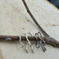 Genesis: 18 Gauge Side Hook Sterling Silver Ear Wires, Shiny or Oxidized Finish, Jewelry Supply, 3/4-inch Drop