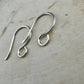 Modern 20 Gauge French Sterling Silver Ear Wires, 20g Hooks, Oxidized or Shiny Finish - Handmade Ear Wires, 3/4-inch Drop