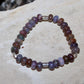 Stretch Seam Agate Gemstone Stretch Bracelet with Sterling Silver, Stretch Bracelet, Natural Gemstone Jewelry, Handmade Bracelet