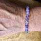 Stretch Amythyst Bracelet with Sterling Silver, Stretch Bracelet, Natural Gemstone Jewelry, Handmade Bracelet