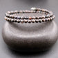 Australian Black Opal Double Wrap Carbon Steel Memory Wire Bracelet, Gemstone Jewelry, Stretch Bracelet
