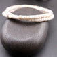 White Turquoise Double Wrap Carbon Steel Memory Wire Bracelet, Gemstone Jewelry, Stretch Bracelet
