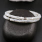 Mother of Pearl Bracelet, Double Wrap Carbon Steel Memory Wire Bracelet, Gemstone Charm Bracelet, Stretch Bracelet