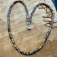 Tiger's Eye Sterling Silver Necklace, Beaded Gemstone Jewelry, Tiger's Eye Jewelry