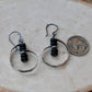 Navajo Pearl Black Onyx Earrings in Sterling Silver | Handcrafted Onyx Jewelry
