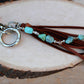 Tribal Feather Purse Tassel - Handcrafted Southwestern Leather Accessory