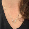 Sterling Silver Deer Antler Pendant Necklace