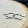 Sadie: 20 Gauge Side Hook Sterling Silver Ear Wires - Shiny or Oxidized Finish - Handmade Jewelry Making Supplies, 3/4-inch Drop
