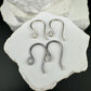 Sophie: 18 Gauge French Hook Sterling Silver Ear Wires, Shiny or Oxidized Finish - Jewelry Supply, 3/4-inch Drop