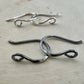 Genesis: 18 Gauge Side Hook Sterling Silver Ear Wires, Shiny or Oxidized Finish, Jewelry Supply, 3/4-inch Drop