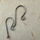 20 Gauge Handmade Sterling Silver French Ear Wires: Shiny or Oxidized, 1 inch Drop