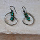 Turquoise Navajo Pearl Sterling Silver Earrings, Handmade Jewelry, Turquoise Jewelry, Gemstone Earrings