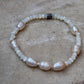 Elegant Mother of Pearl Gemstone Stretch Bracelet