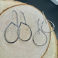 Sterling Silver Earrings, Handcrafted Smooth or Rope Design, Teardrop Sterling Silver Earrings