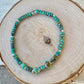Stretch Kingman Turquoise Sterling Silver Stretch Bracelet, Natural Gemstone Jewelry, Turquoise Jewelry