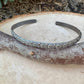 Sterling Silver Floral Bracelet, Nature Inspired Jewelry, Flower Cuff Bracelet