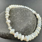 Stretch Mother of Pearl Bracelet - Sterling Silver Gemstone Jewelry