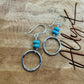 Kingman Turquoise Sterling Silver Earrings - Handmade Artisan Earrings
