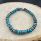 Turquoise Gemstone Stretch Bracelet - Handmade Natural Jewelry
