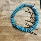 Turquoise Gemstone Stretch Bracelet - Handmade Natural Jewelry