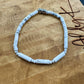 Natural Gemstone White Howlite Bracelet - Stretch Design