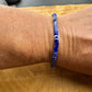 Natural Gemstone Blue Lapis Lazuli Bracelet - Stretch Design