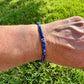 Natural Gemstone Blue Lapis Lazuli Bracelet - Stretch Design