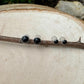 Handcrafted Serrated Bezel Black Onyx Earrings: 4mm/6mm Gemstone