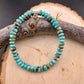 Kingman Turquoise Gemstone Stretch Bracelet – Handmade Natural Jewelry