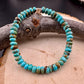 Kingman Turquoise Gemstone Stretch Bracelet – Handmade Natural Jewelry