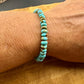 Kingman Turquoise Gemstone Stretch Bracelet – Handmade Natural Jewelry