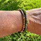 Picasso Red Creek Jasper Natural Gemstone Bracelet - Stretch Design