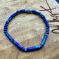 Natural Gemstone Blue Lapis Lazuli Bracelet - Stretch Design