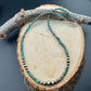 Navajo Pearl Turquoise Necklace, Sterling Silver Gemstone Southwestern Style Necklace
