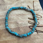 Natural Turquoise Gemstone Stretch Bracelet - Unique Handmade Jewelry