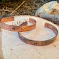Handcrafted Copper Cuff Bracelet – Southwest Zia Design, Hammered Style, Oxidized or Shiny Finish