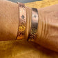 Handcrafted Copper Cuff Bracelet – Southwest Zia Design, Hammered Style, Oxidized or Shiny Finish