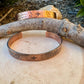 Handcrafted Copper Cuff Bracelet – Southwest Zia Design, Hammered Style, Oxidized or Shiny Finish