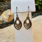 Sterling Silver Tribal Stamped Oval Earrings