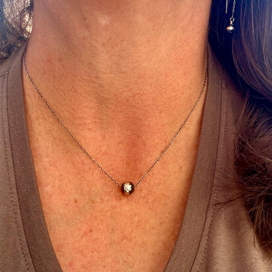 Single Navajo Pearl Chain Necklace | Southwestern Jewelry