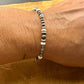 Native American Inspired White Turquoise Stretch Bracelet - Handmade Jewelry