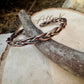Handcrafted Rustic Copper Braided Cuff Bracelet - Adjustable Copper Jewelry