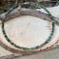 Boho African Turquoise Choker - Stylish Unique Memory Wire Design Necklace